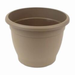 Műanyag "Campana" virágcserép / sima falú taupe színben, 40 cm