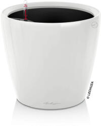 Lechuza CLASSICO Premium Kivehető Be Ővel White High Gloss LS műanyag növénytartó 43 cm