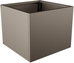  Nívó Cubo virágláda M, Sötétbézsszürke színben 60x60x50 cm