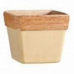 Degrea Vaso Quadro Graffiato 17 cm agyag növénytartó