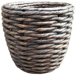  Twist-Hyzin B grey wash 40x35 cm kerámia növénytartó