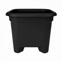 elho Green Basics Square 30 cm Living Black műanyag kockakaspó