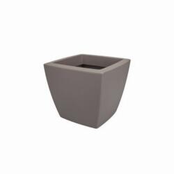 elho Pure Soft Square Wheels 40 cm Taupe műanyag növénytartó