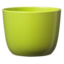 SK Sevilla fényes zöld vízálló kerámia primula kaspó 11 cm