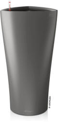 Lechuza DELTA Premium 30 cm műanyag növénytartó charcoal metallic