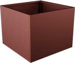  Nívó Cubo virágláda L, Rozsdavörös színben 70x70x55 cm