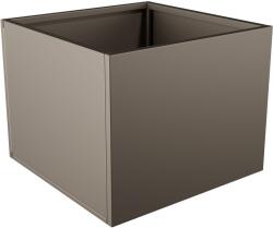 Nívó Cubo virágláda L, Sötétbézsszürke színben 70x70x55 cm