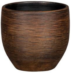 NDT Le Havre 17-01D brown 16 cm kerámia növénytartó