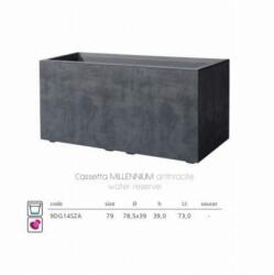 Deroma Cass. Millennium Antracit műanyag láda 79 cm