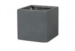 NDT Liverpool 03G darkgrey set of 4 -22, kerámia növénytartó szett