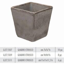 Terrecotte Italiane Quadro Etrusco 7X7X7 cm agyag növénytartó