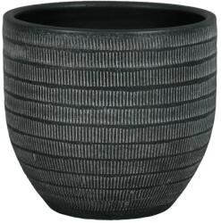 NDT Le Havre 20-01G dark grey 29 cm kerámia növénytartó