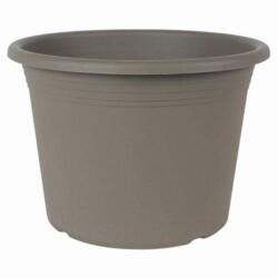 Műanyag henger alakú virágcserép taupe színben, 60 cm