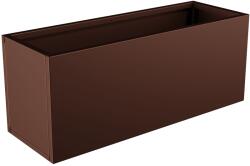  Nívó Lineo virágláda L, Mahagónibarna színben 100x35x40 cm