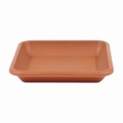  Műanyag négyszögletes alátét terrakotta színben, 20 cm