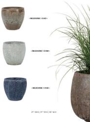 NDT Melbourne 1-01Ab Antique Blue Set Of kerámia növénytartó szett