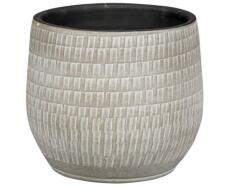 NDT Burela 1-01D brown 20 cm kerámia növénytartó