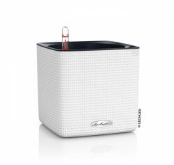 Lechuza CUBE Color White műanyag növénytartó 16 cm