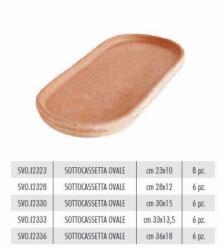 Terrecotte Italiane Sottocassetta Ovale 28X12 cm agyag növénytartó