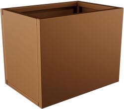  Nívó Lineo virágláda S, Agyagbarna színben 50x35x40 cm