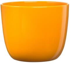 SK Sevilla fényes narancssárga vízálló kerámia primula kaspó 11 cm