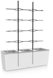 Lechuza TRIO Cottage trellis 40 cm műanyag balkonláda neutral