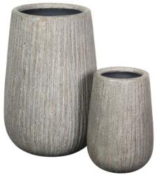  Crea Belly Vase s/2 grey rusty kerámia növénytartó szett