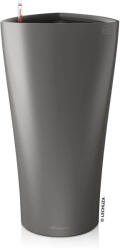 Lechuza DELTA Premium Charcoal Metallic műanyag növénytartó 40 cm