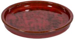 NDT Saucer Shanghai 1R red 40 cm kerámia növénytartó alátét