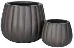  Creastone Pumpkin Bowl S S/2 brown kerámia növénytartó szett