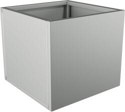  Nívó Cubo virágláda S, Fehéralumínium színben 50x50x45 cm