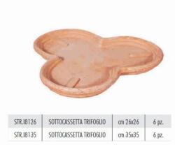 Terrecotte Italiane Sottocassetta Trifoglio 35X35 cm agyag növénytartó