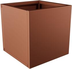  Nívó Cubo virágláda XS, Rézbarna színben 40x40 cm