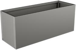  Nívó Lineo virágláda L, Szürkealumínium színben 100x35x40 cm