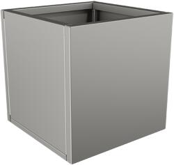  Nívó Cubo virágláda XS, Szürkealumínium színben 40x40 cm