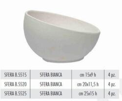 Terrecotte Italiane Sfera Bianca 20X11, 5 cm agyag növénytartó