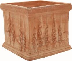 AnticoMestiere Quadro Cipressi 18 cm kocka alakú agyag növénytartó