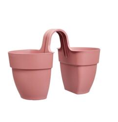 elho Vibia Campana Flower Twin 21 cm Dusty P műanyag növénytartó