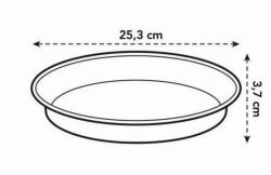 elho Green Basics Saucer 25 cm Soft Magnolia műanyag alátét