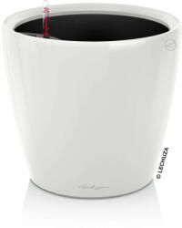 Lechuza CLASSICO Premium Kivehető Be Ővel White High Gloss LS műanyag növénytartó 21 cm