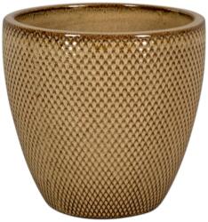 NDT Busan 1-01MD mocha brown set of 3 kerámia növénytartó szett