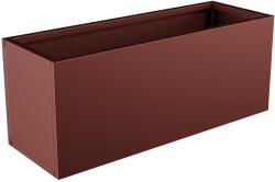  Nívó Lineo virágláda L, Rozsdavörös színben 100x35x40 cm