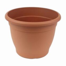  Műanyag "Campana" virágcserép / sima falú terrakotta színben, 45 cm
