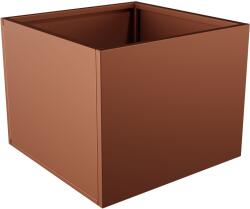  Nívó Cubo virágláda L, Rézbarna színben 70x70x55 cm