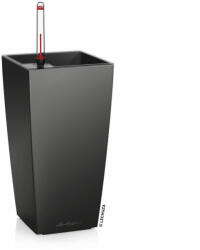 Lechuza MAXI CUBI Charcoal Metallic műanyag növénytartó 12 cm
