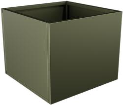  Nívó Cubo virágláda M, Olívazöld színben 60x60x50 cm