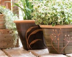 Deroma Vaso Wild Herbs set of 5 mix colori agyag növénytartó szett