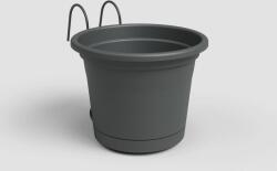 Artevasi VENEZIA WRES BALCONY KIT 20 cm ANTHRACI műanyag növénytartó