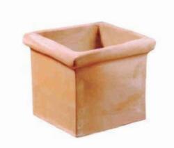 Terrecotte Italiane Cubo Toscano Liscio 25X25X25 cm agyag növénytartó