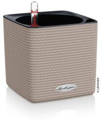 Lechuza CUBE Color Sand Brown műanyag növénytartó 14 cm
